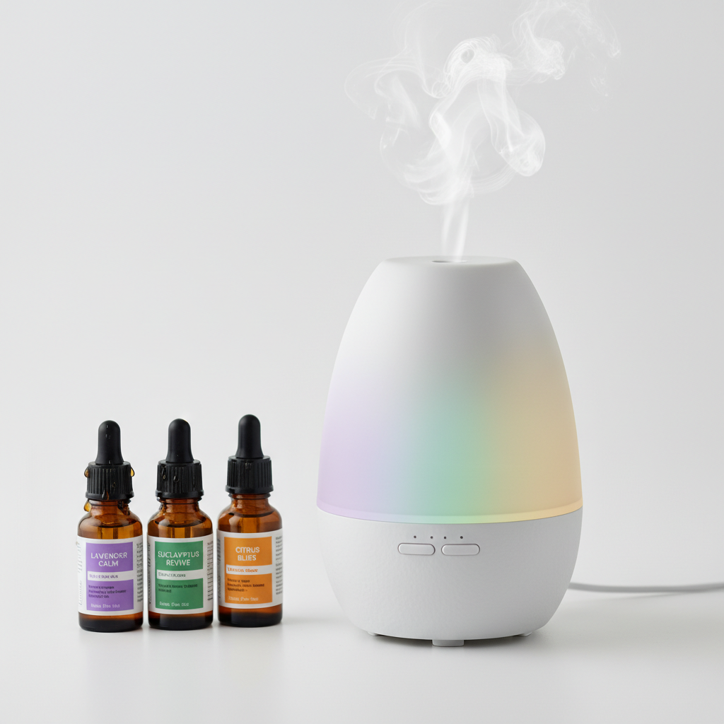 Humidificador Ultrasónico 'AromaVital' con Luz Ambiental